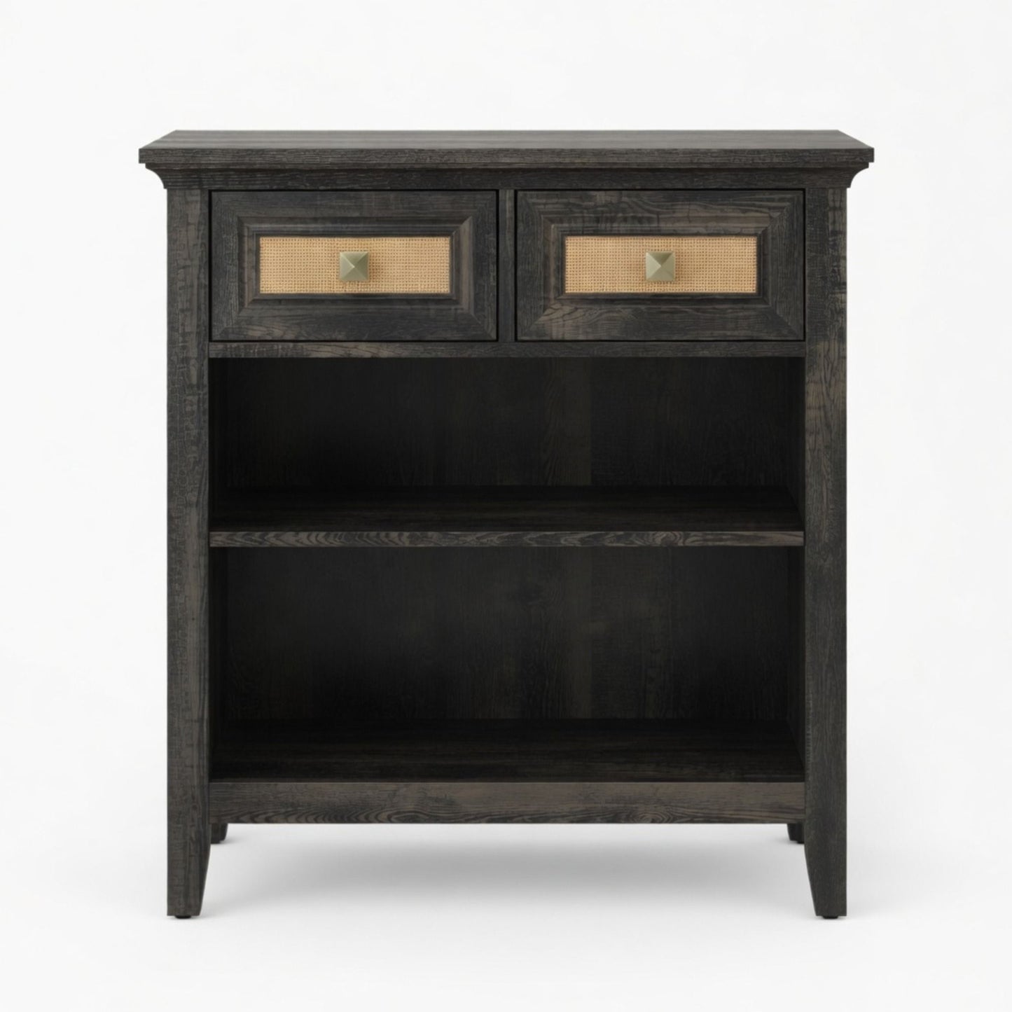 Storage Cabinet With 2 Drawers And 2 Shelves - Coffee