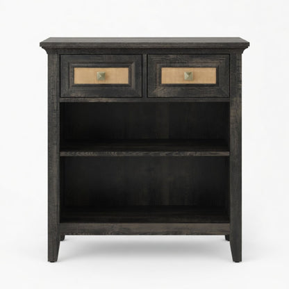 Storage Cabinet With 2 Drawers And 2 Shelves - Coffee