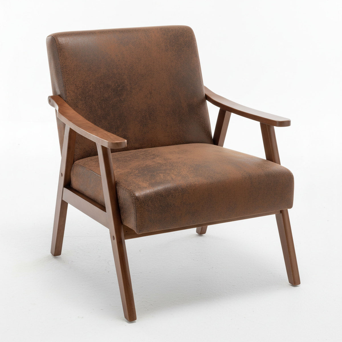Accent Chair, Classic Mid Century Modern For Extra Seating