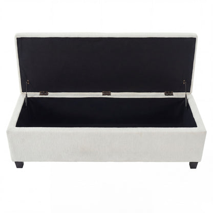 Upholstered Storage Ottoman Bench