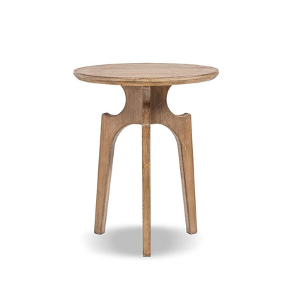 Carmel - Round Side Table - Antique Brown