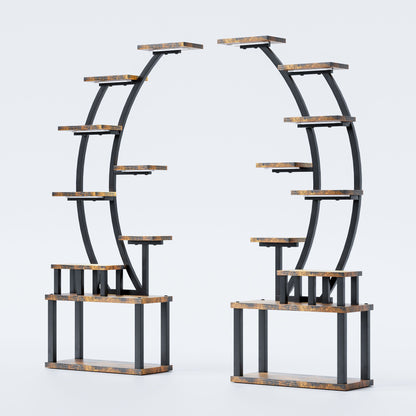 9 Tiered Indoor Plant Stand With 5 Adjustable Grow Lights