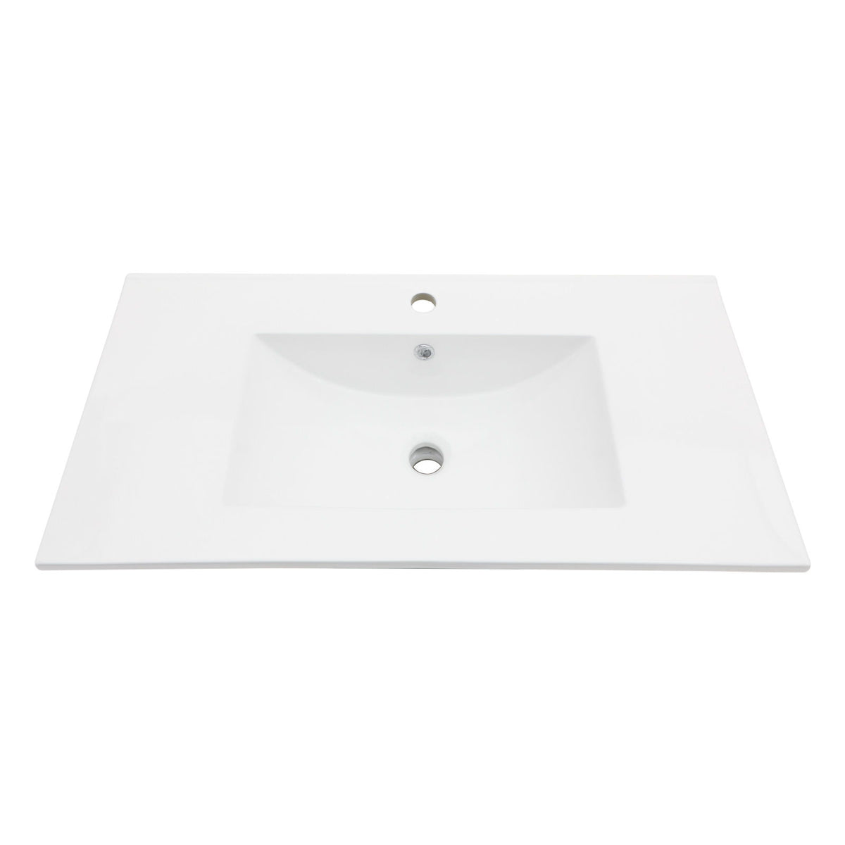 Premium Rectangular Vanity Top With Single Faucet Hole And Overflow