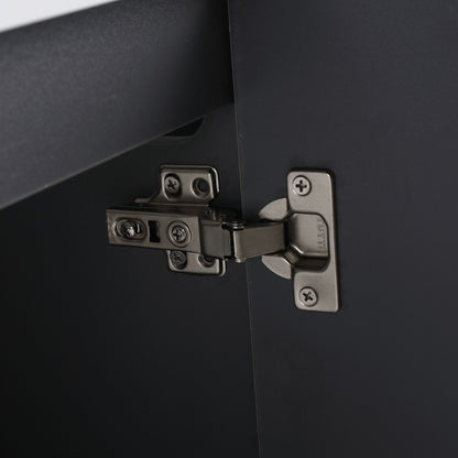 Contemporary Wall Mounted Bathroom Vanity With Resin Double Sink