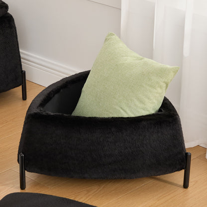 Upholstered Storage Ottoman Set With Reversible Lid