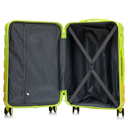 Luggage Set 20" /24" /28" With Combination Lock And Silent Wheels