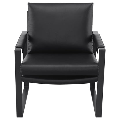 Goldbriar - Upholstered Track Arm Accent Chair - Black