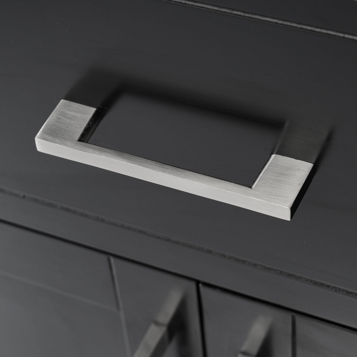 Bathroom Vanity With Sink And Ample Storage, Rectangular Undermount Sink - Black