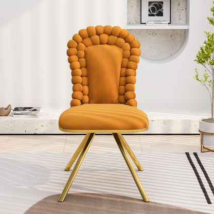 Upholstered Swivel Dining Chairs (Set of 2)