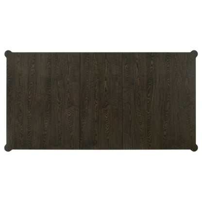 Blakely - Leaf Dining Table With Tapered Legs Accents - Ash Brown