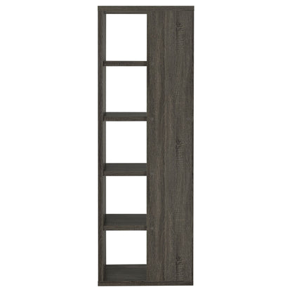 5 Shelf Bookcase - Gray