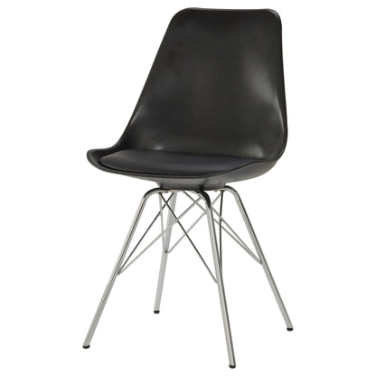 Padded Dining Chair (Set of 2) - Black