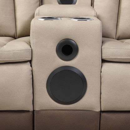 Bruno - Power Reclining Loveseat With Bluetooth Speakers