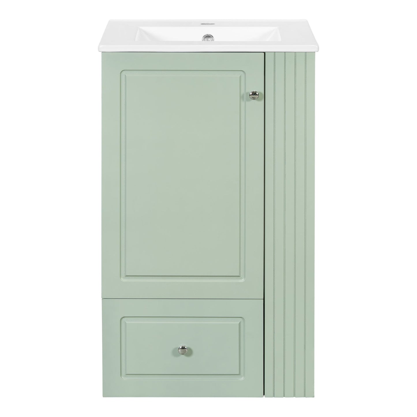 Modern Freestanding Bathroom Vanity With Sink, Soft-Close Drawer, Towel Bar