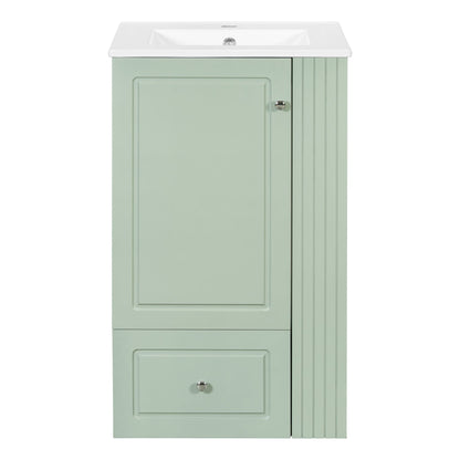 Modern Freestanding Bathroom Vanity With Sink, Soft-Close Drawer, Towel Bar