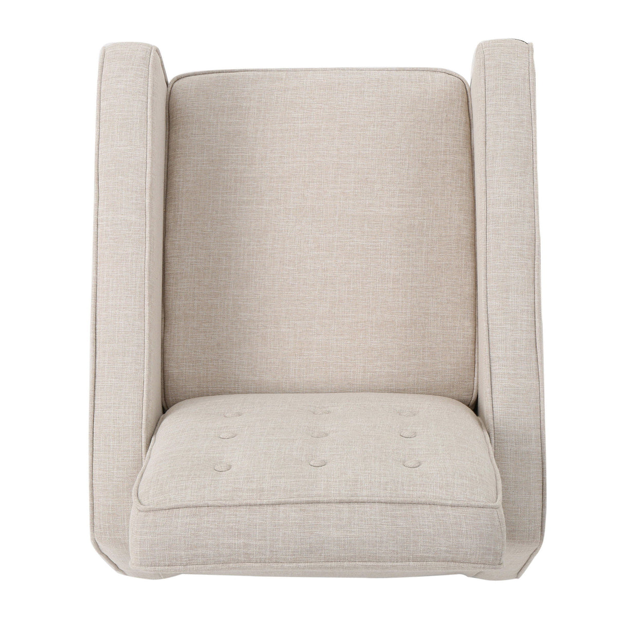 Mid-Century Modern Recliner With Button Tufted Waffle Stitch