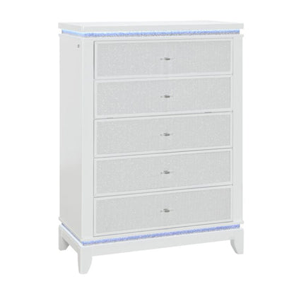 Adalid - Chest With LED Lighting - White
