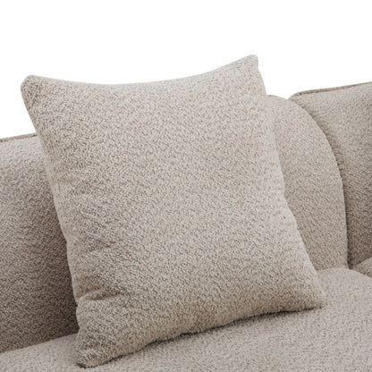 Elegant Curved Sectional Sofa With Full Foam Comfort