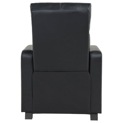 Push Back Recliner - Black
