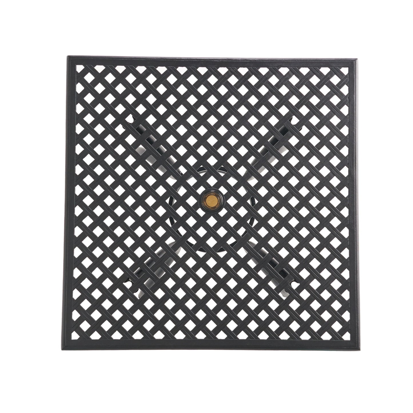Arch Mesh Dining Table With Lightweight Frame - Black