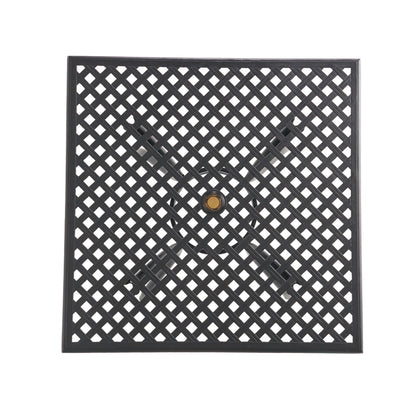 Arch Mesh Dining Table With Lightweight Frame - Black