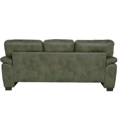 3 Seater Sofa With Padded Armrests And Triangular Leg