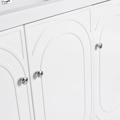Modern Freestanding Bathroom Vanity With Soft Close Cabinet Doors