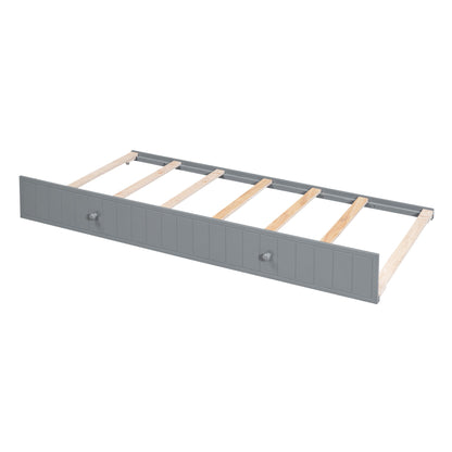 Daybed With Storage Arms, Trundle And Charging Station