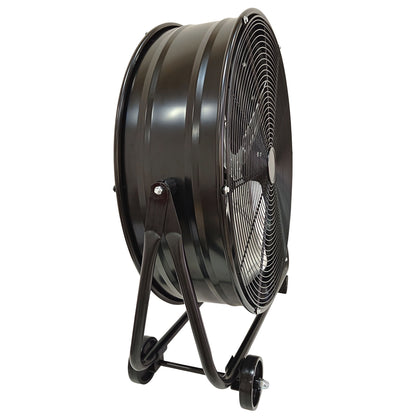 Drum Fan With Pure Copper Wiring Motor And Blades - Black