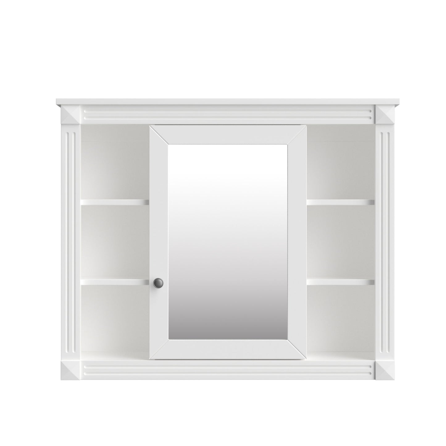 Bathroom Vanity With Top Sink, Mirror Cabinet, 2 Soft Closing Doors & 2 Drawers