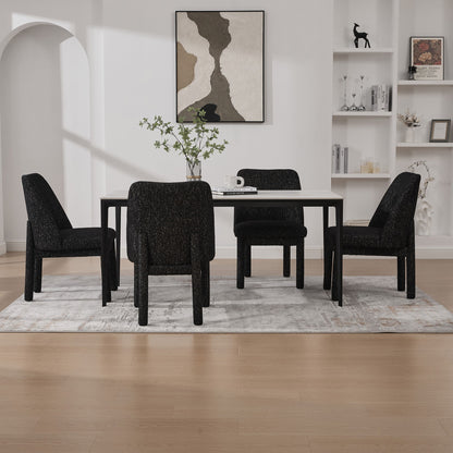 Wide Minimalist Dining Chair