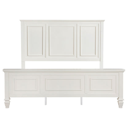 Chelema - Eastern King Panel Bed - Cream White