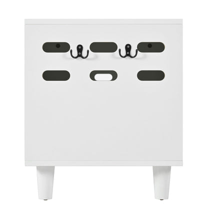 Furniture Style Cat Cabinet Cat Litter Box With Sisal Scratching Door - Cream White