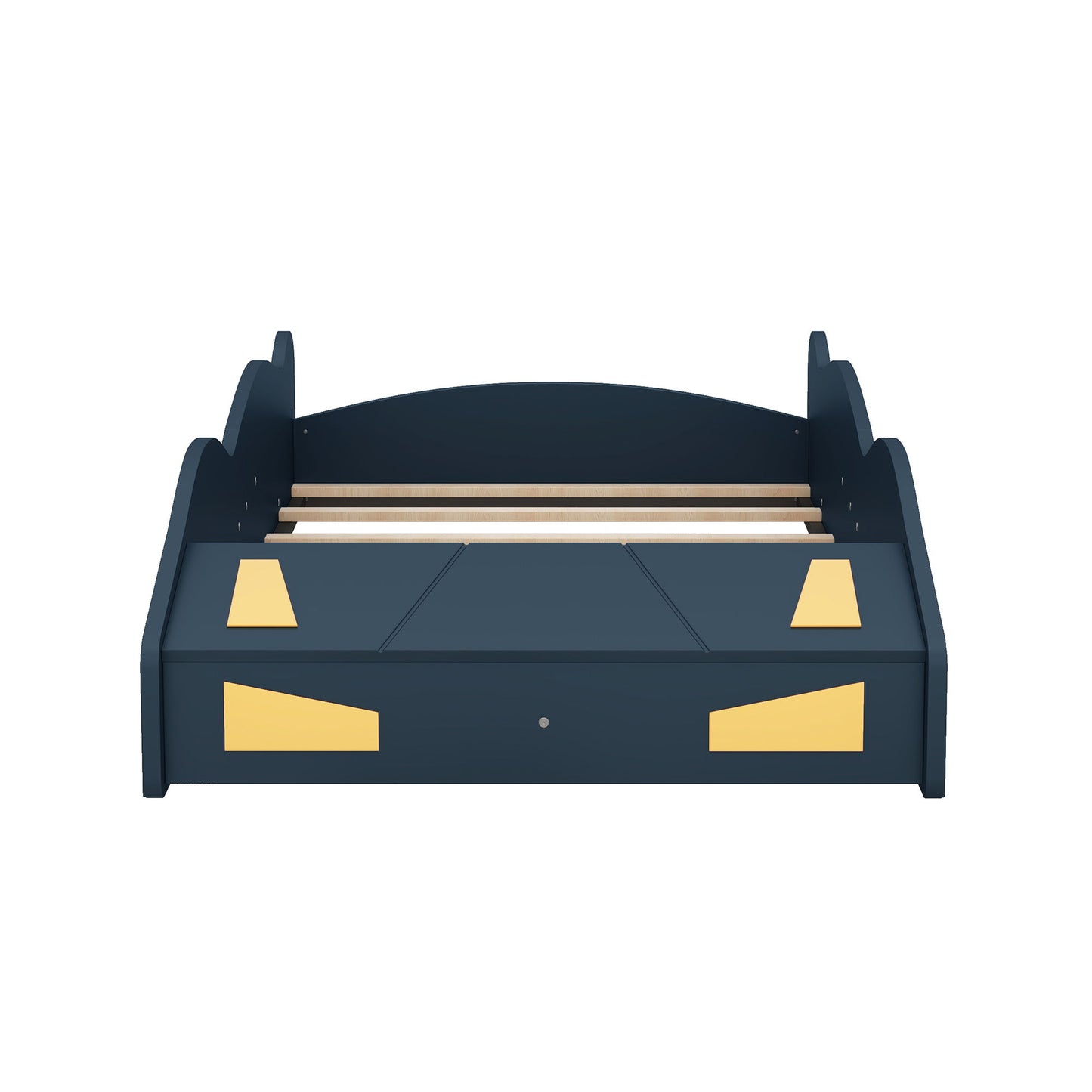 Race Car Shaped Platform Bed With Wheels And Storage