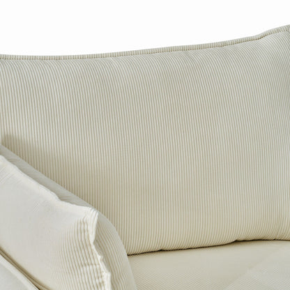 Comfy Oversized Chaise Lounge Chair With Ottoman And Storage