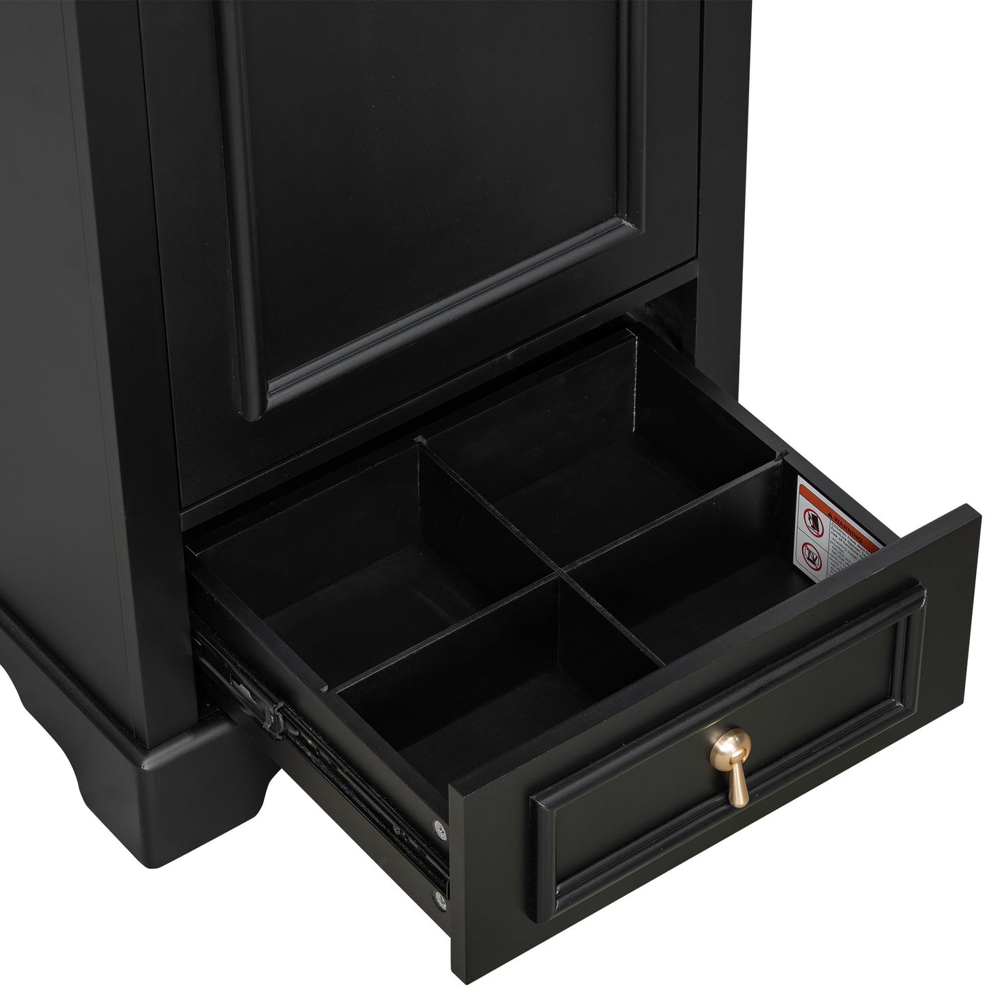 Bathroom Vanity With Sink, Soft Close Door, Adjustable U-Shaped Shelf