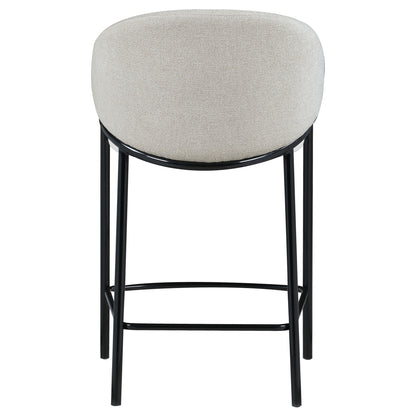 Sloped Arm Counter Stools (Set of 2) - Beige