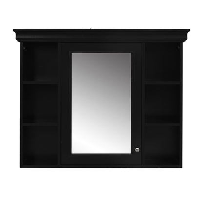 Bathroom Vanity With Medicine Cabinet, Storage Cabinet With 4 Drawers, Adjustable Shelf Mirror