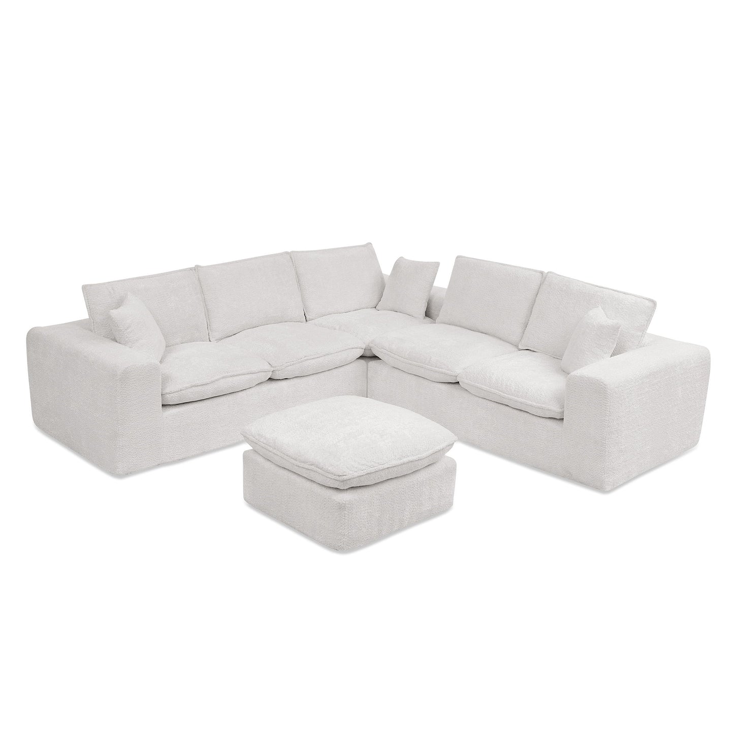 Sectional Sofa With Moveable Ottoman