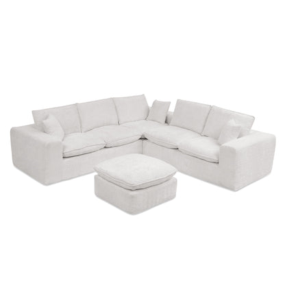 Sectional Sofa With Moveable Ottoman