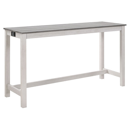 4 Piece Bar Table Set With Power Outlet