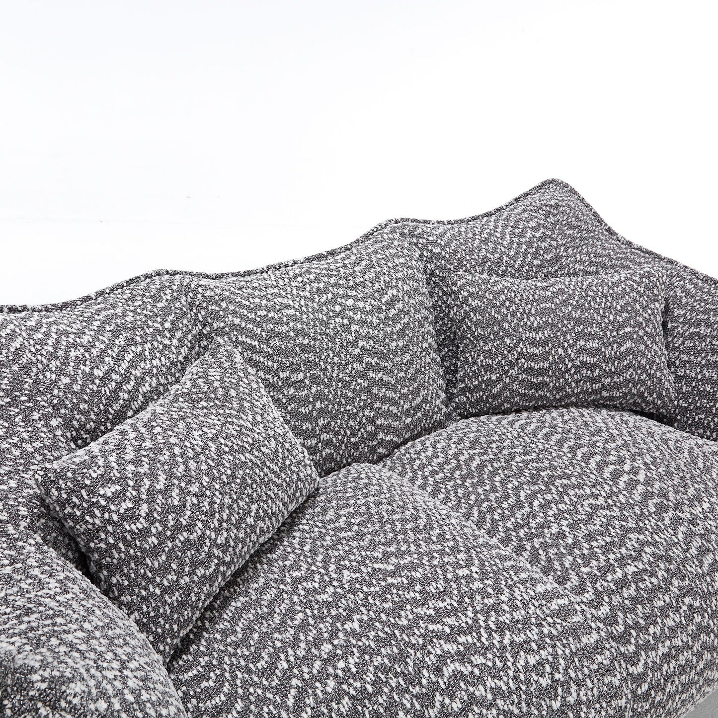 Comfortable Dual Beanbag Chair With High Resilience Foam Core For 2 People