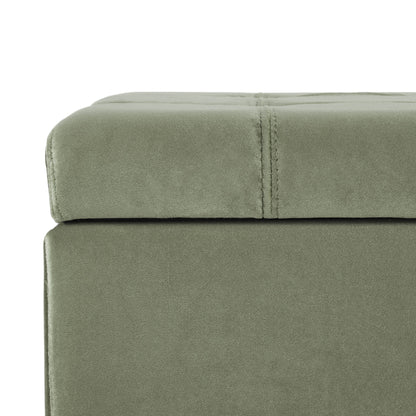 Wendover - Elegant Tufted Storage Bench With Lift-Up Top And Birch Wood Legs
