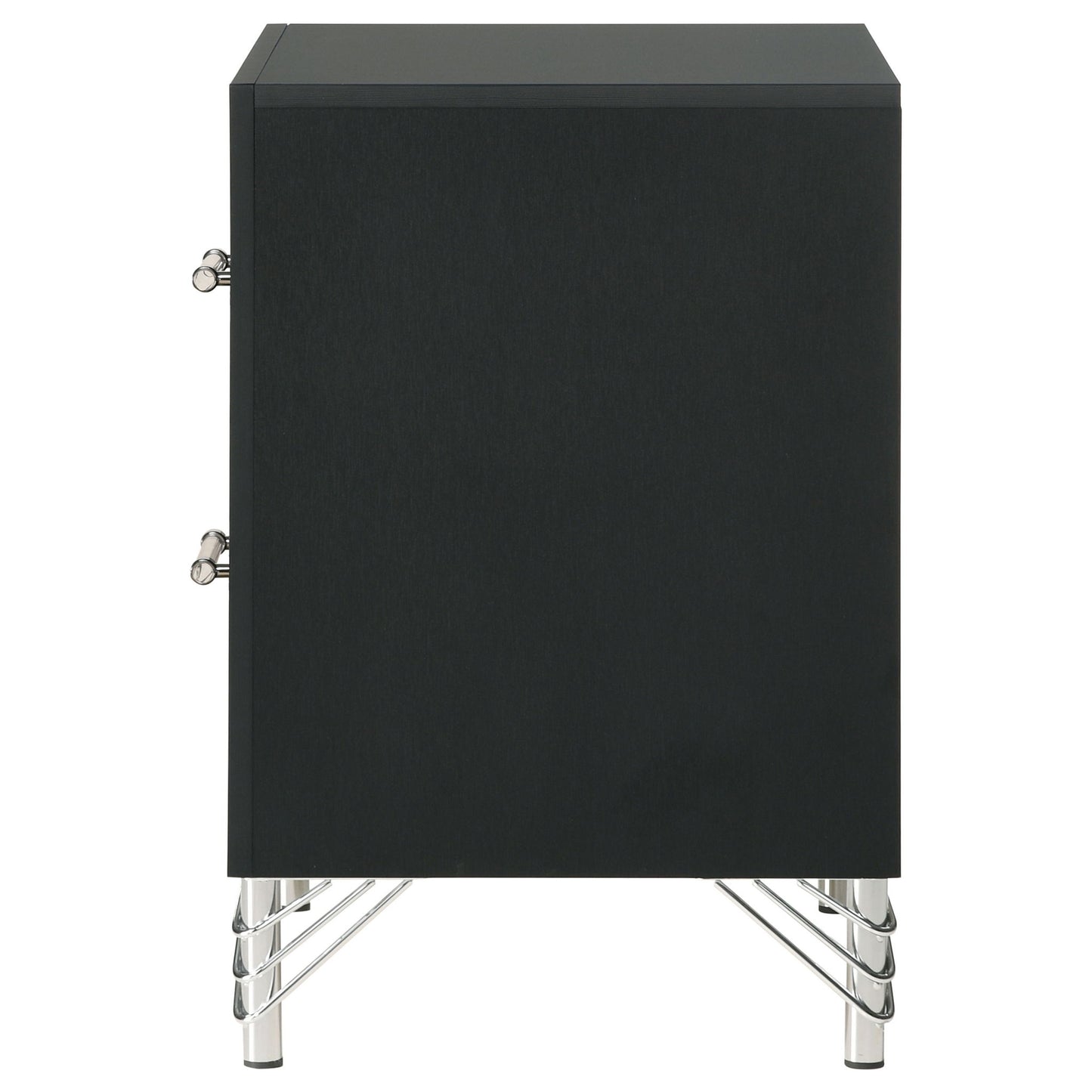Malcolm - 2 Drawer Nightstand - Black