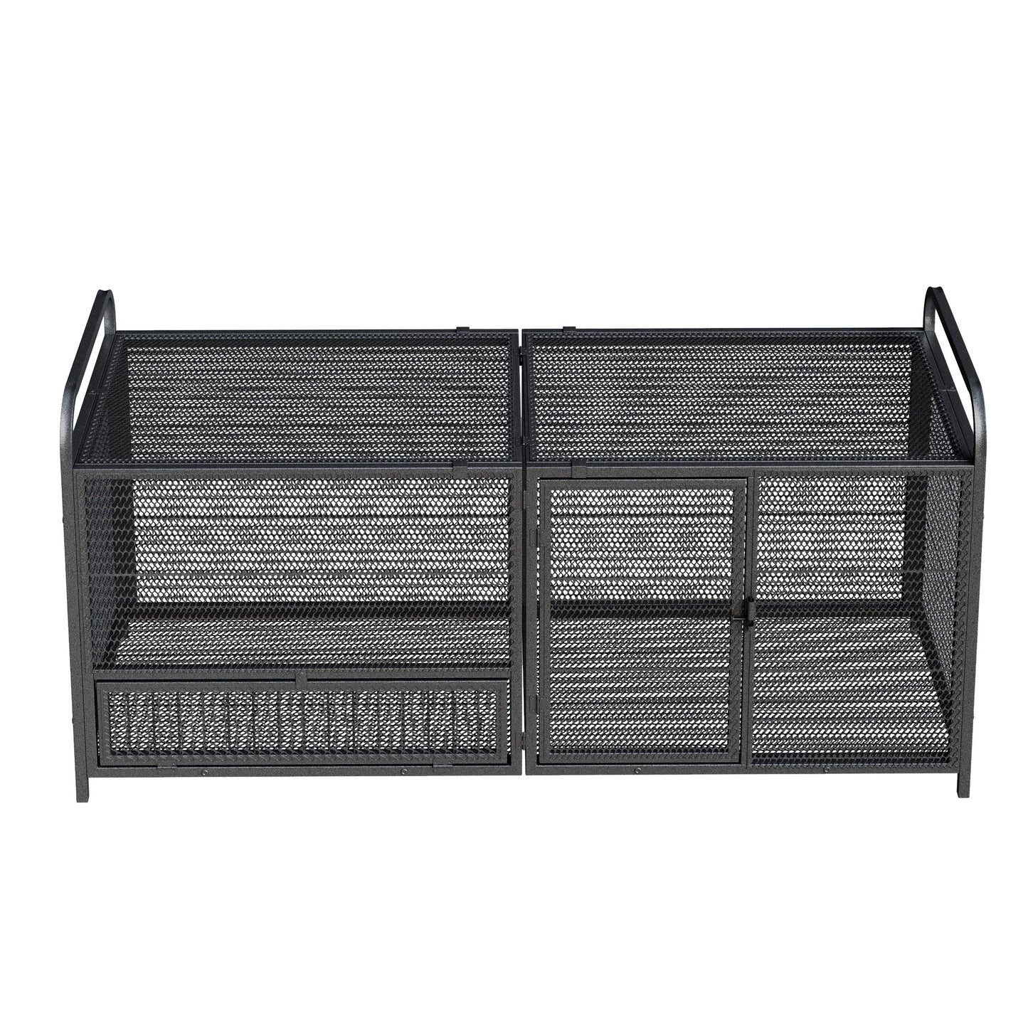 Chicken Cage, Poultry Breeding Coop - Black / Silver