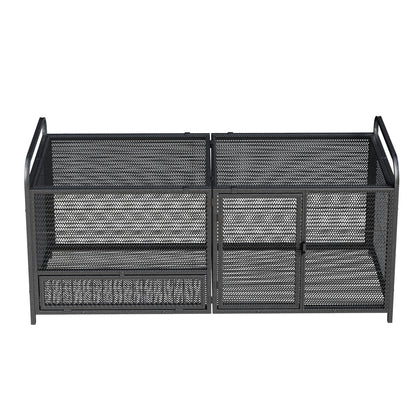 Chicken Cage, Poultry Breeding Coop - Black / Silver