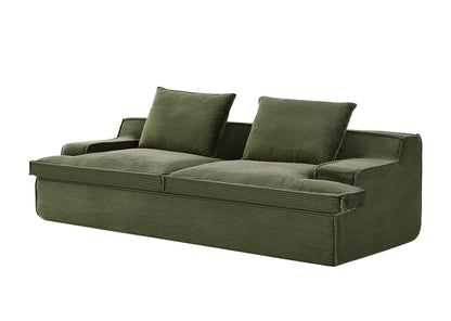 Nimbus - Oversized Full Foam 4 Seater Couch For Living Room Upholstered In Soft, Wide Armrests