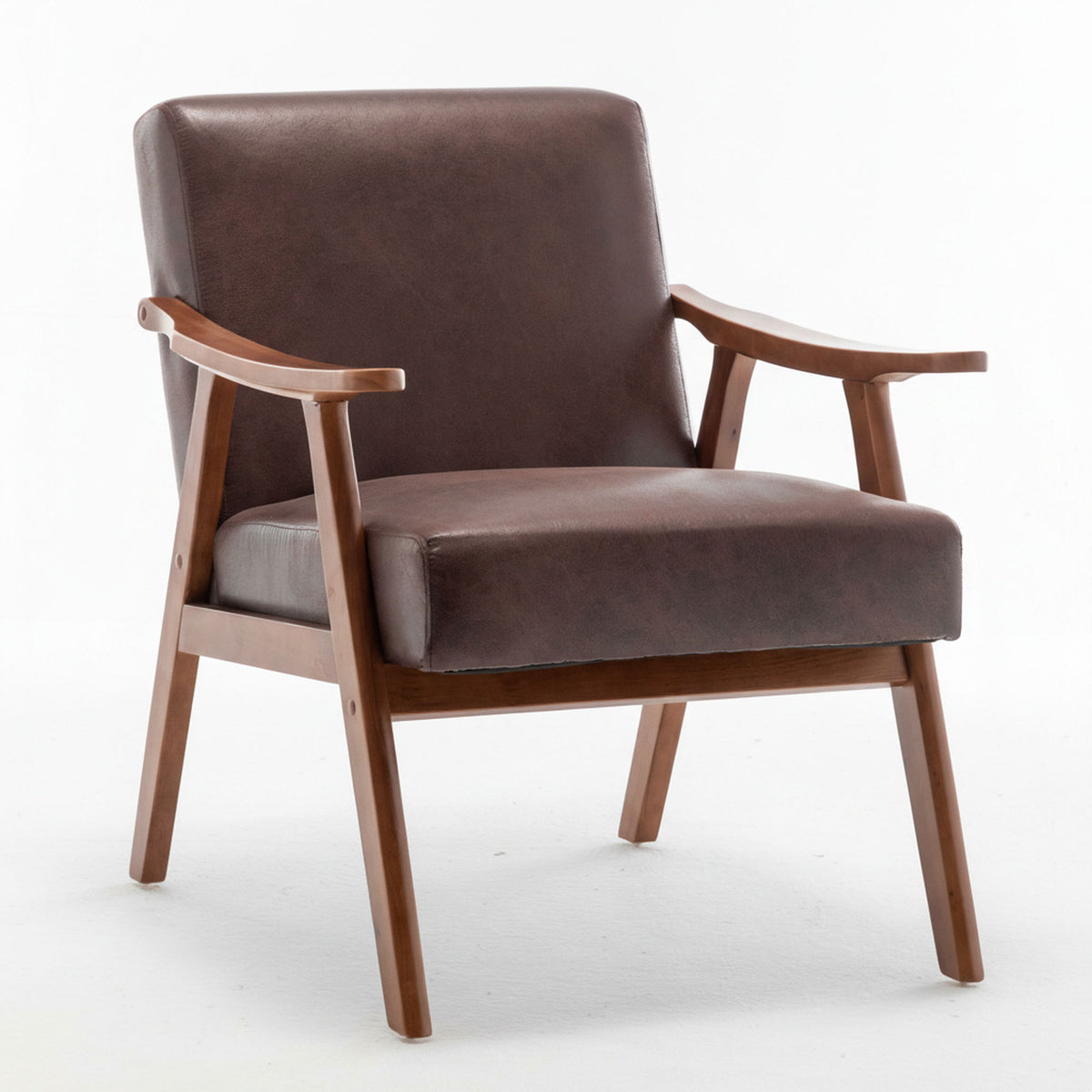 Accent Chair, Classic Mid Century Modern For Extra Seating