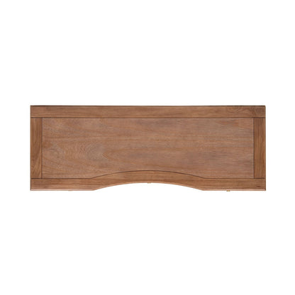 Dauphin - 3 Drawer Executive Desk - Brown