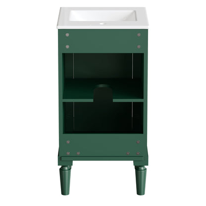 French Style Bathroom Cabinet With Sink, Adjustable Shelf